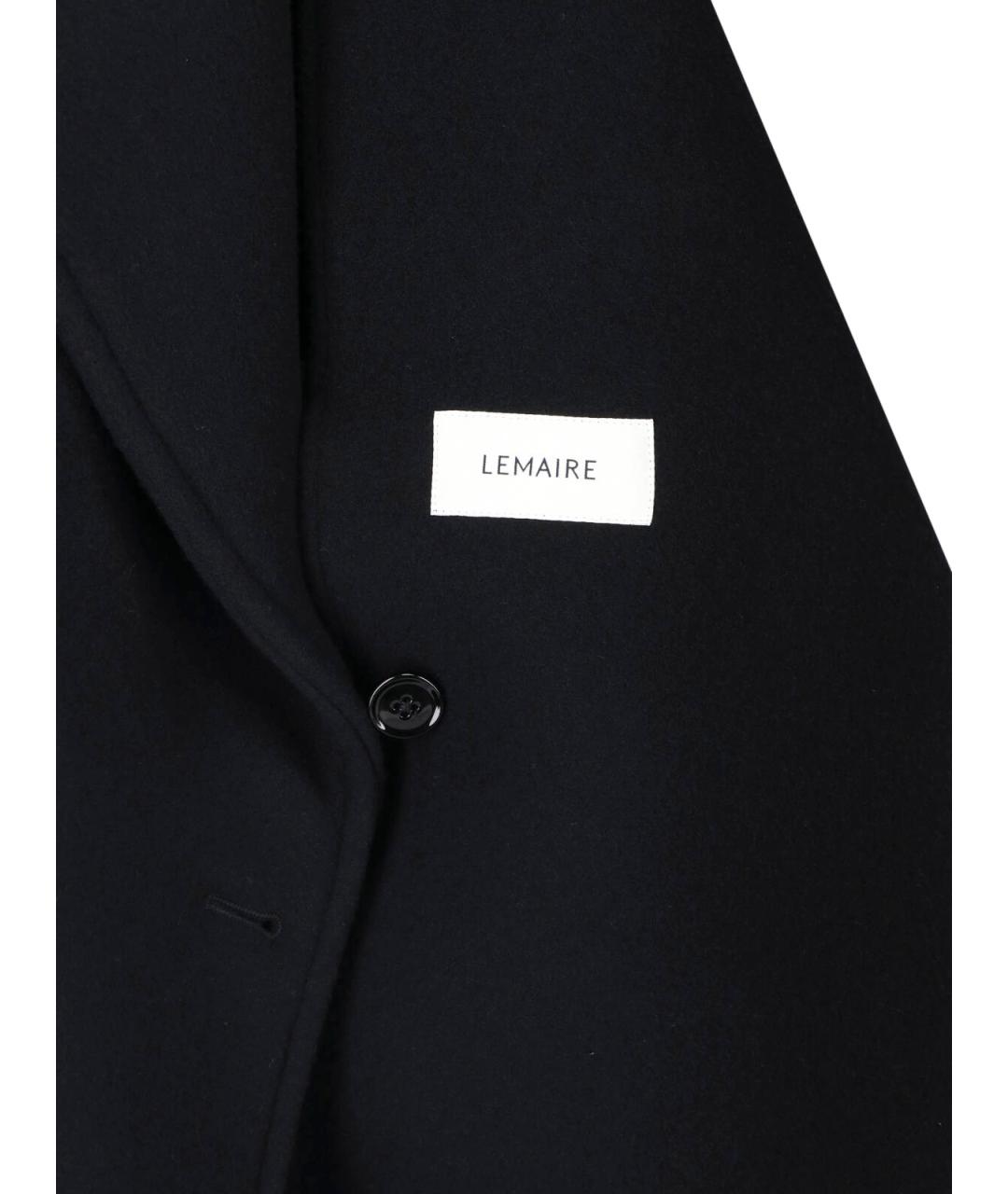 LEMAIRE Черное шерстяное пальто, фото 3
