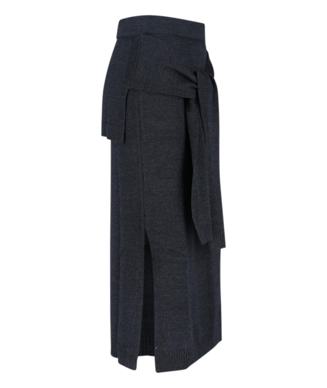 LEMAIRE Серая юбка миди, фото 3
