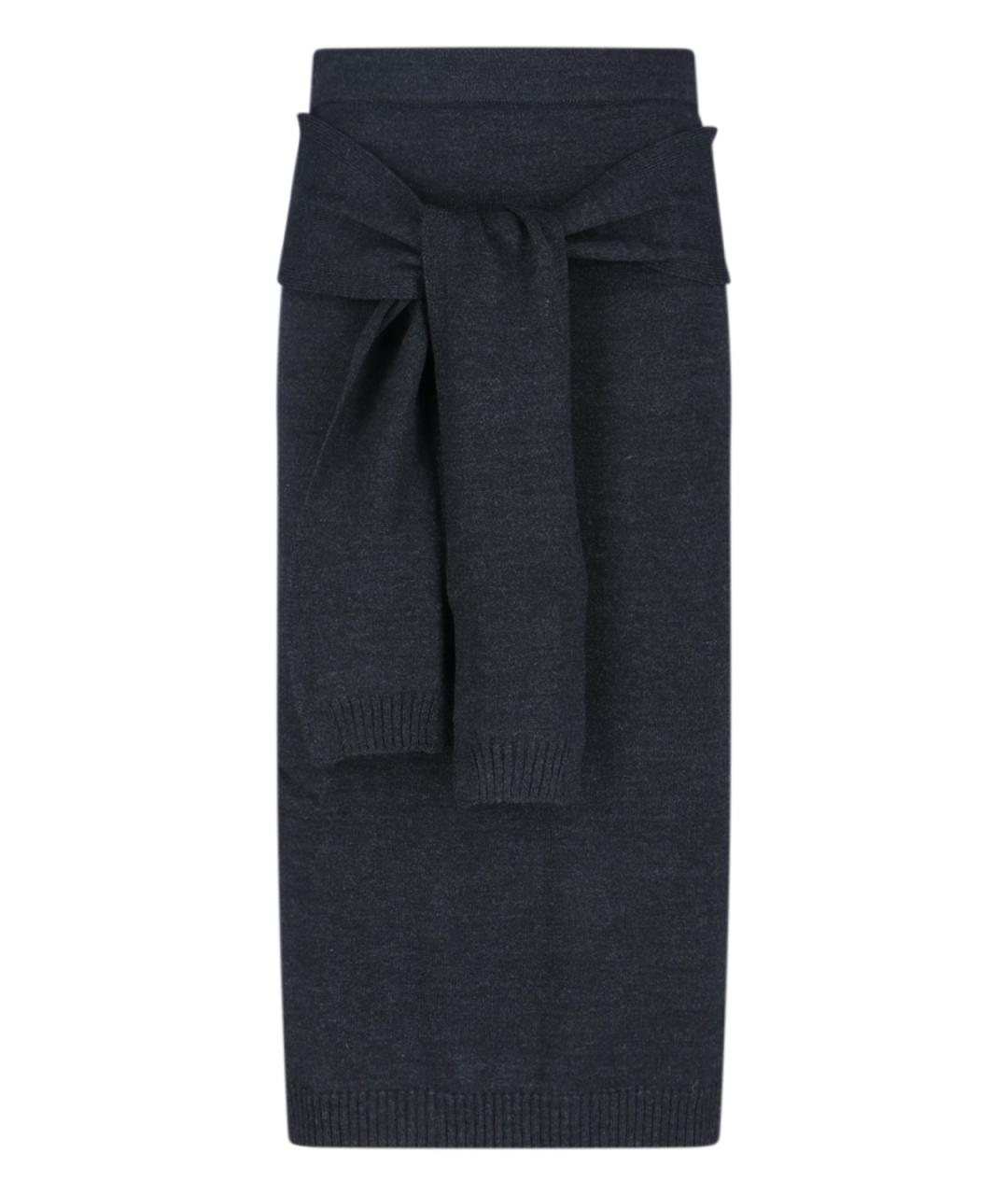 LEMAIRE Серая юбка миди, фото 1