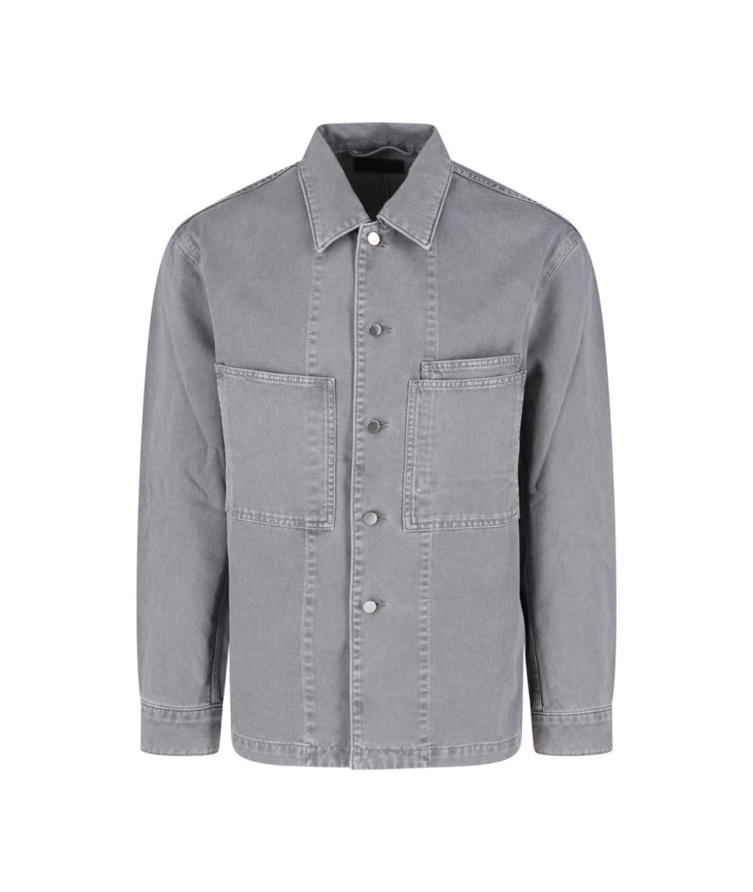 LEMAIRE Серая хлопковая кэжуал рубашка, фото 1