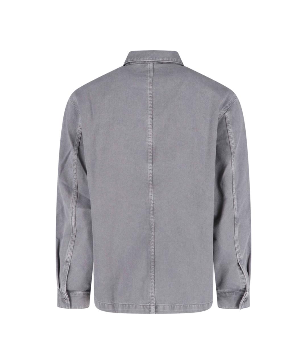 LEMAIRE Серая хлопковая кэжуал рубашка, фото 2