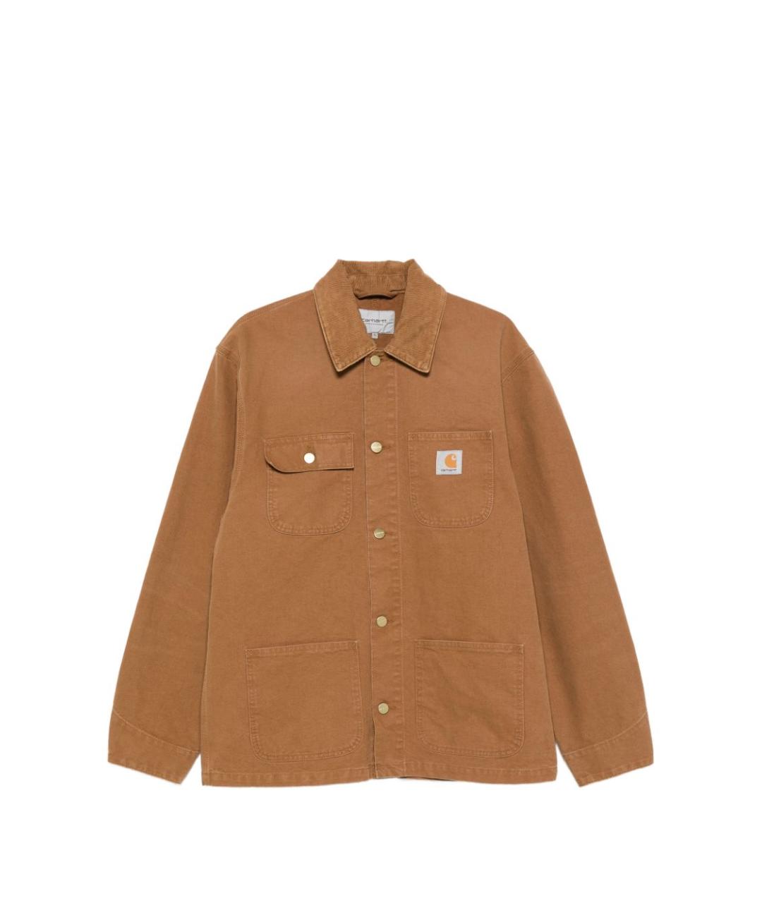 CARHARTT WIP Коричневая хлопковая куртка, фото 1