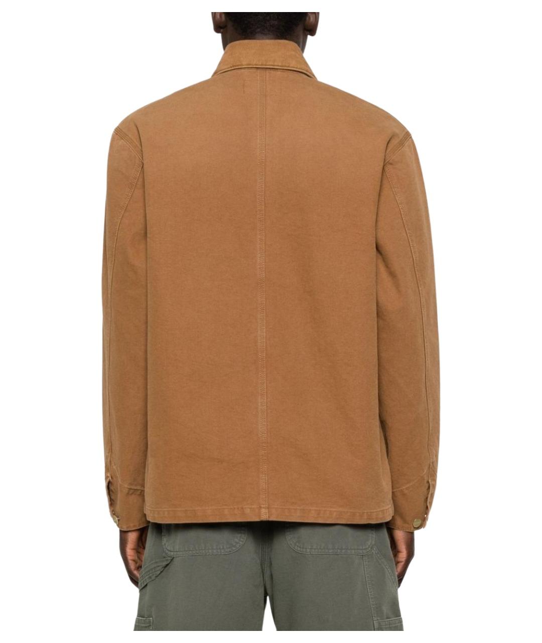 CARHARTT WIP Коричневая хлопковая куртка, фото 5