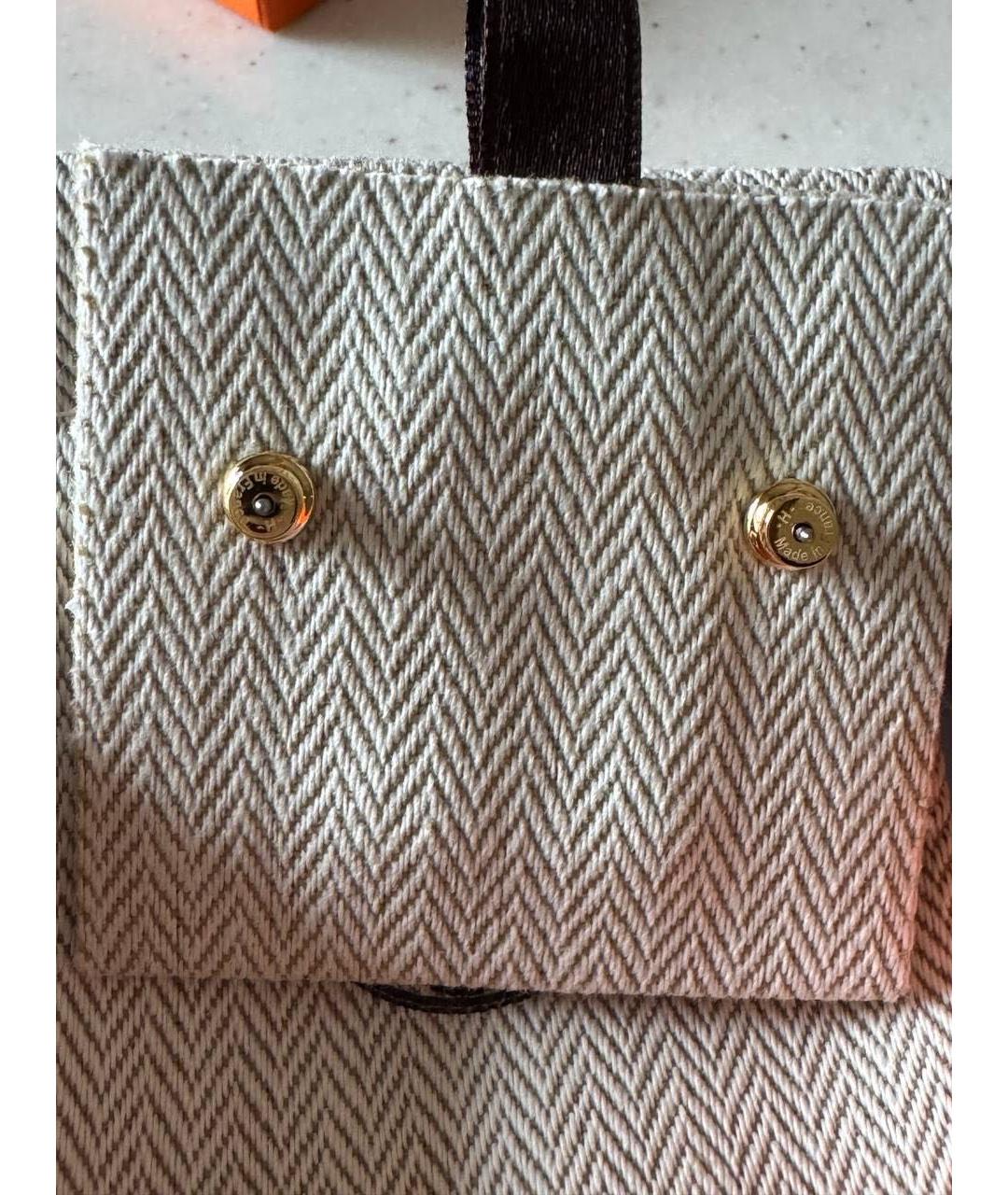 HERMES Золотые позолоченные серьги, фото 2