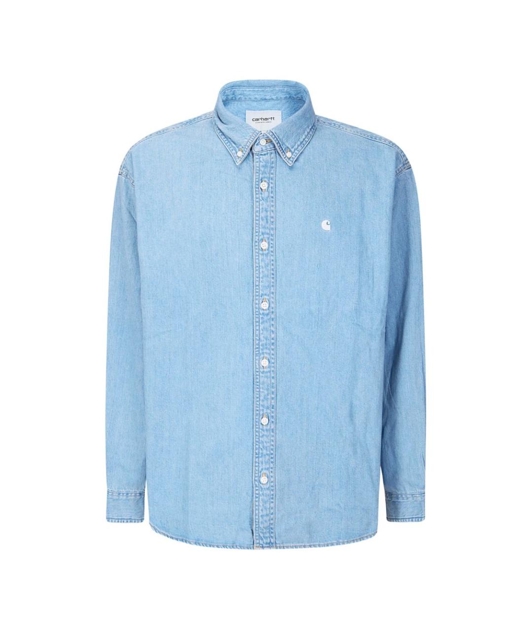 CARHARTT WIP Синяя хлопковая классическая рубашка, фото 1