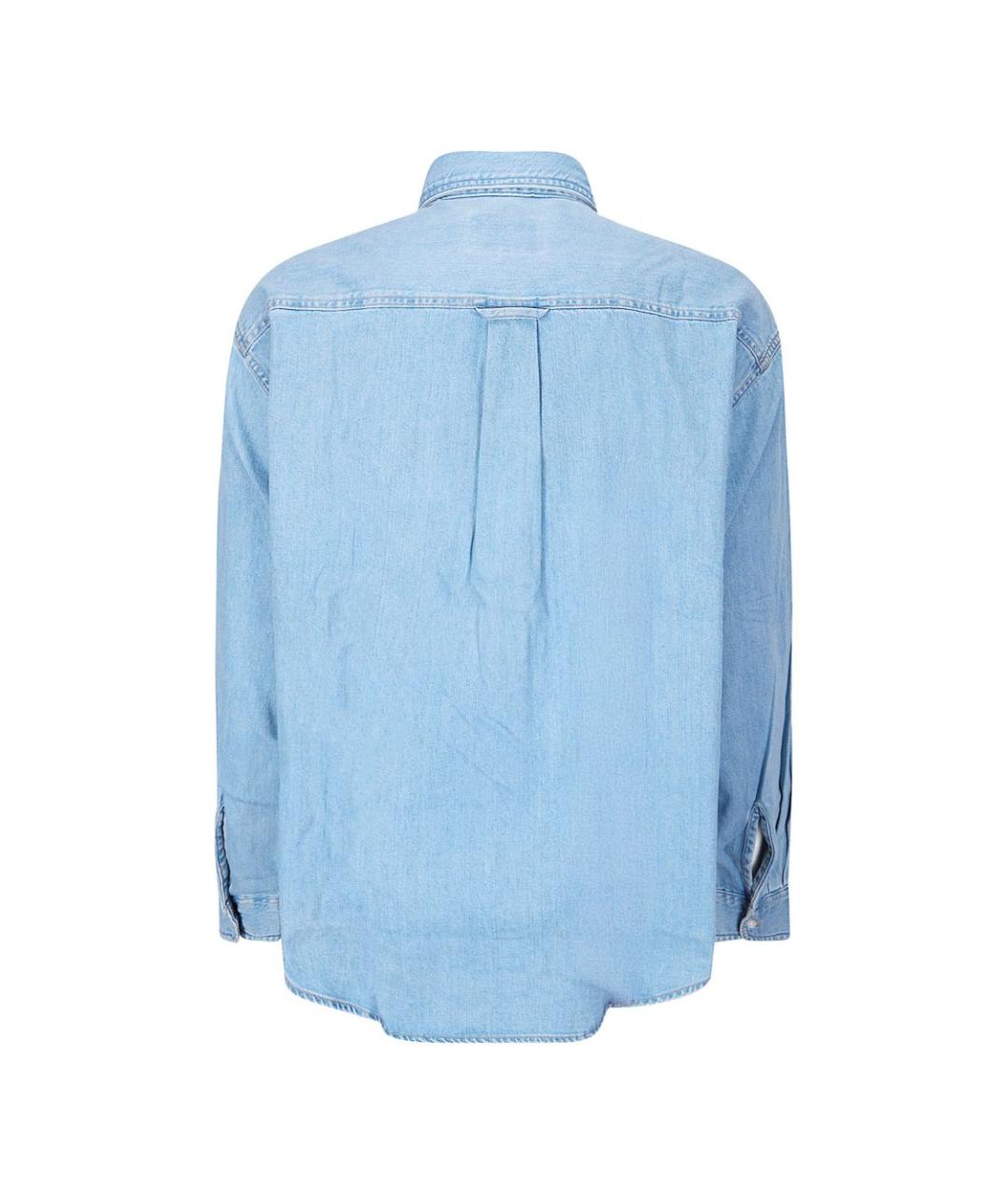 CARHARTT WIP Синяя хлопковая классическая рубашка, фото 3