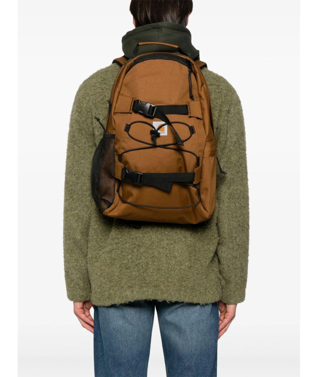 CARHARTT WIP Коричневый тканевый рюкзак, фото 2