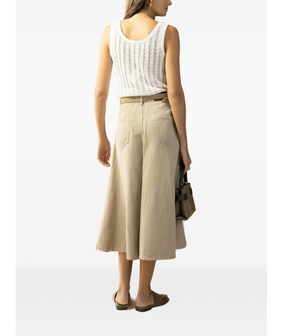 BRUNELLO CUCINELLI Белая льняная майка, фото 4