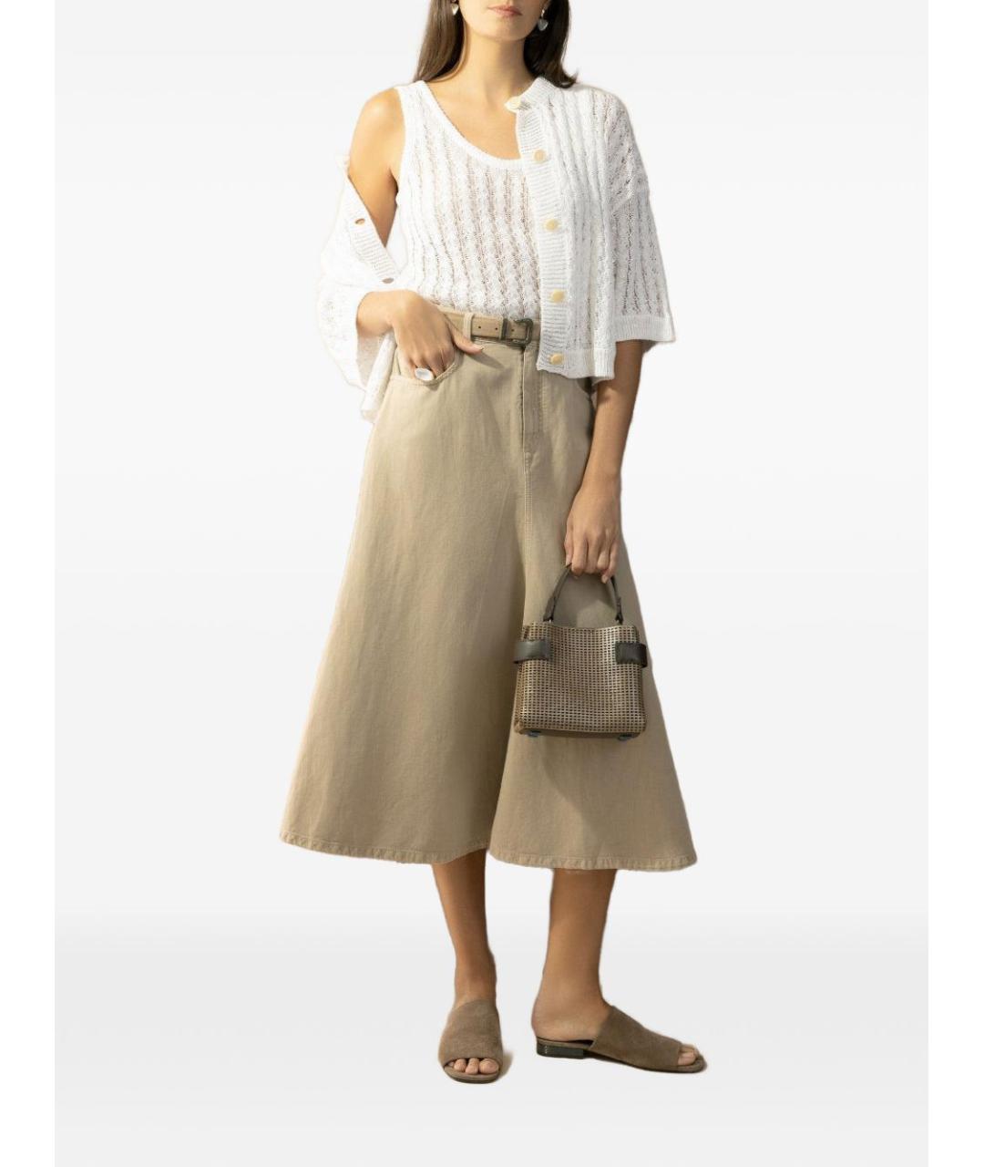 BRUNELLO CUCINELLI Белая льняная майка, фото 2