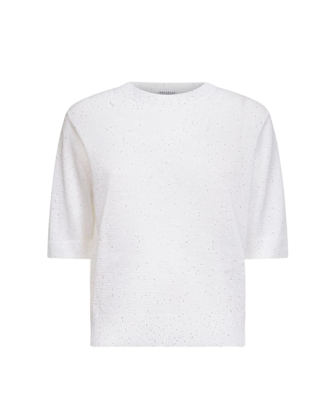 BRUNELLO CUCINELLI Белая льняная футболка, фото 1