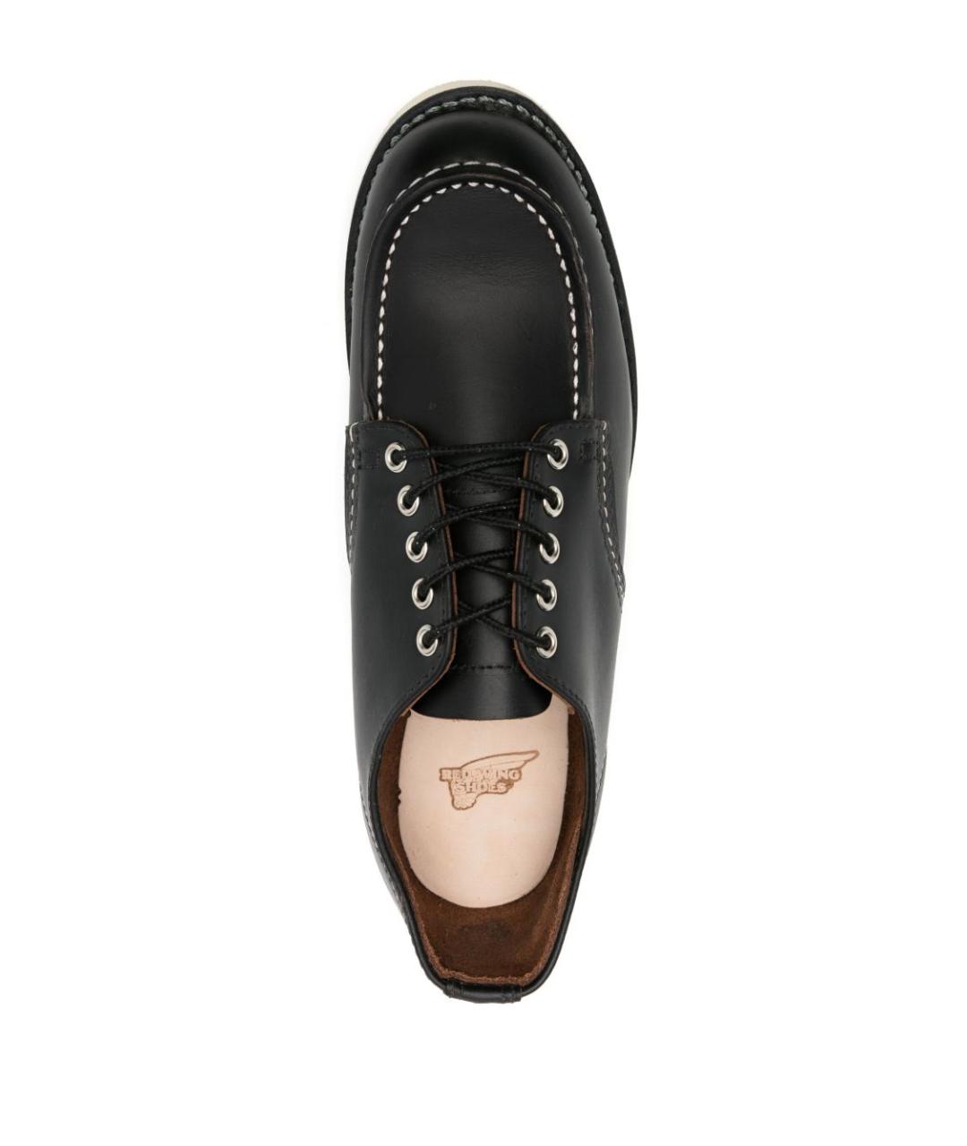 RED WING Черные кожаные низкие ботинки, фото 2