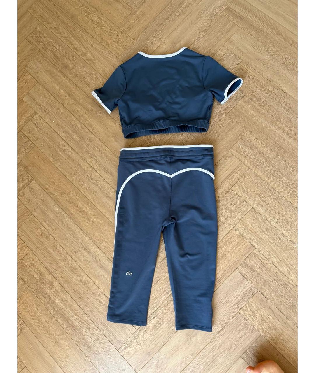 ALO YOGA Голубой полиэстеровый спортивные костюмы, фото 2