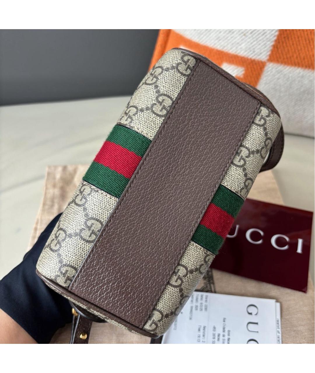 GUCCI Коричневая сумка тоут, фото 4