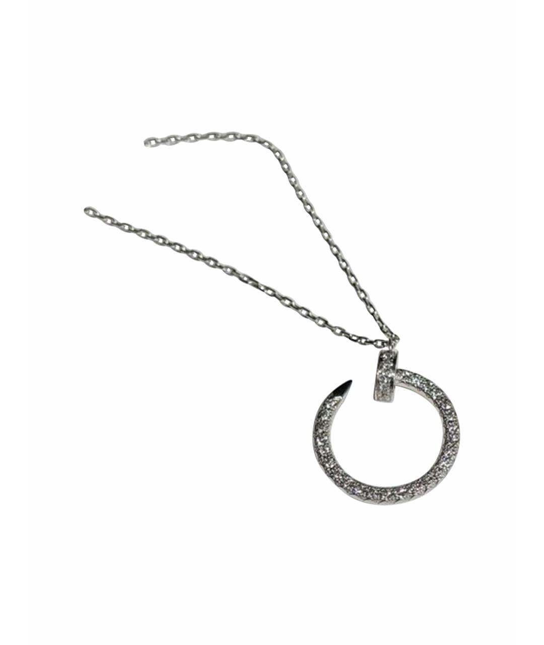 CARTIER Серебряное колье из белого золота, фото 1