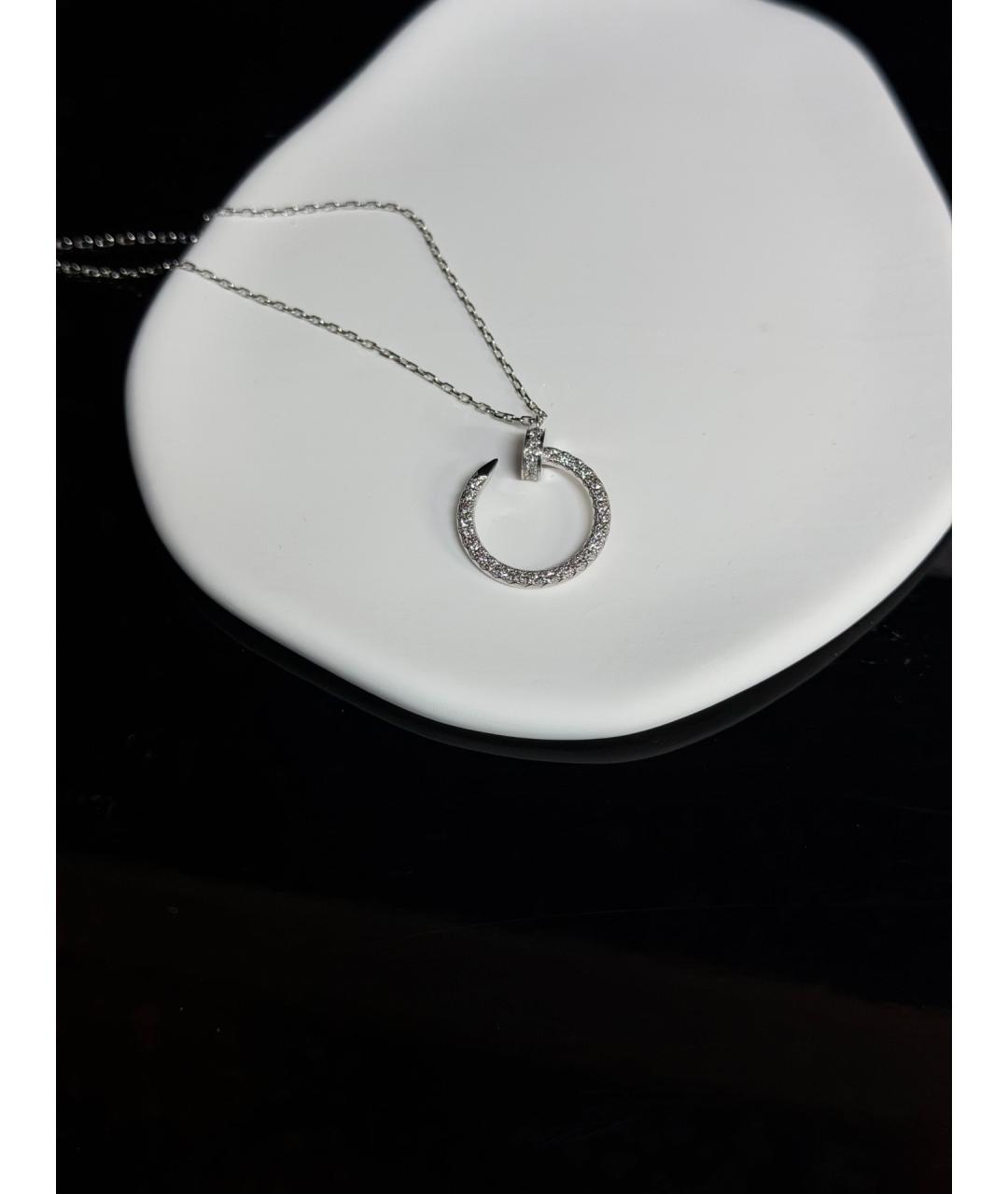 CARTIER Серебряное колье из белого золота, фото 4
