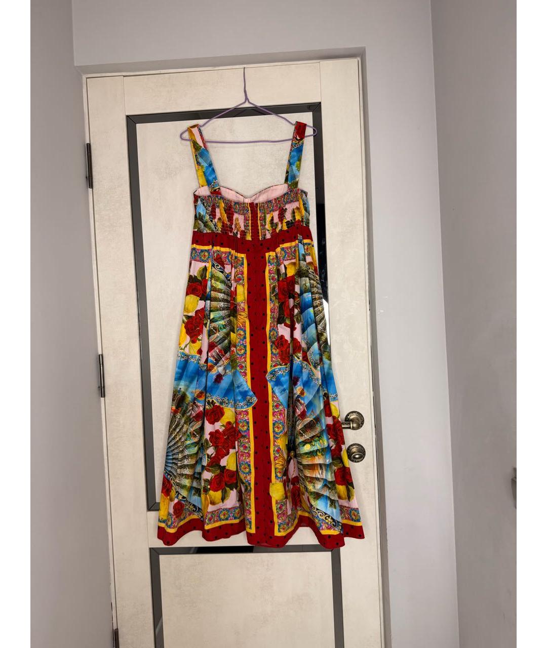 DOLCE&GABBANA Мульти хлопко-эластановый сарафан, фото 2