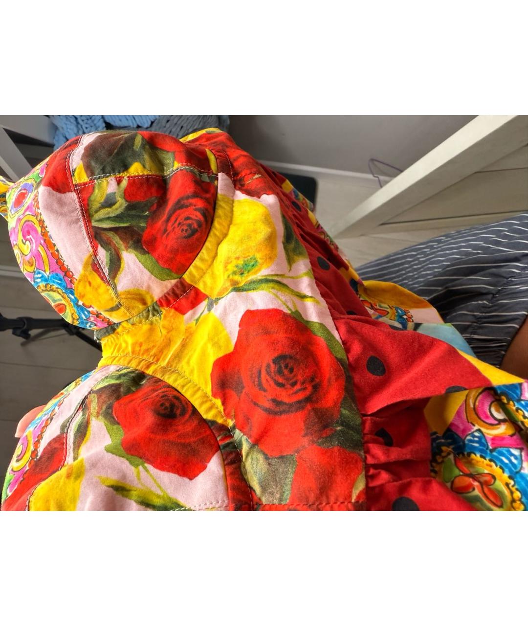 DOLCE&GABBANA Мульти хлопко-эластановый сарафан, фото 7