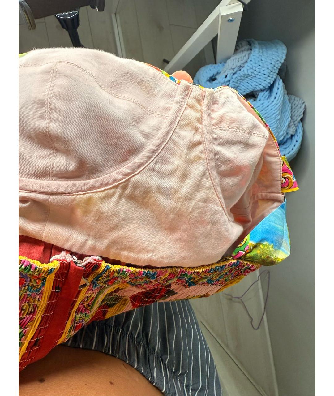 DOLCE&GABBANA Мульти хлопко-эластановый сарафан, фото 5