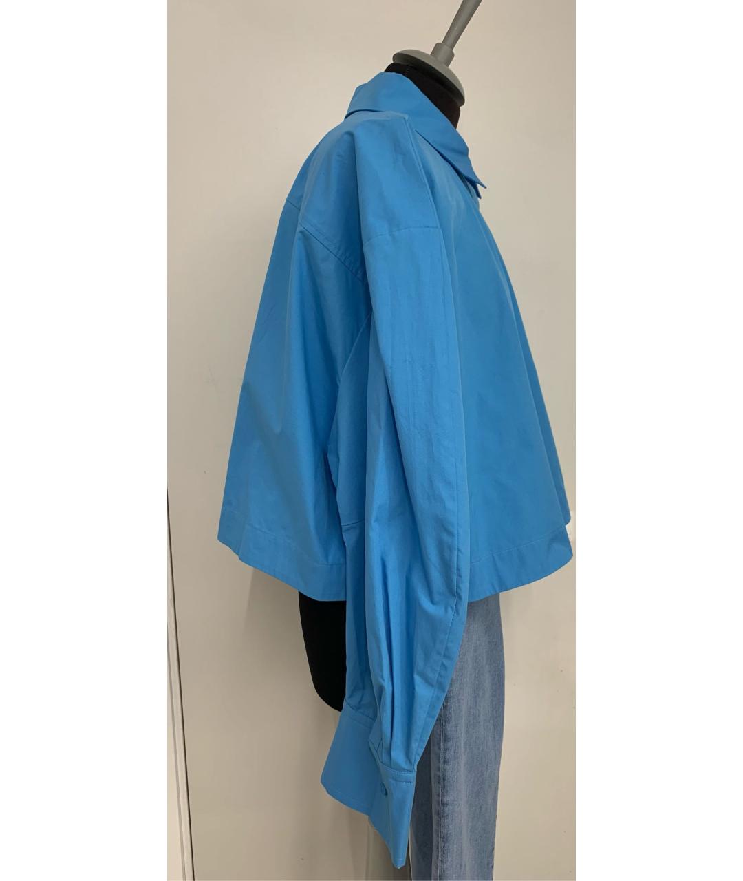THE ATTICO Голубая хлопковая рубашка, фото 3