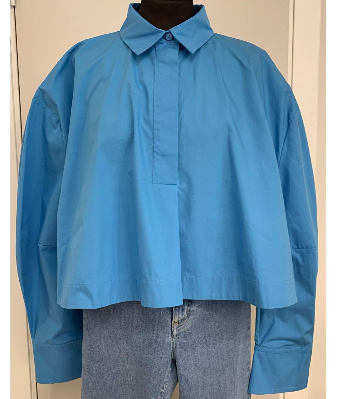 THE ATTICO Голубая хлопковая рубашка, фото 2
