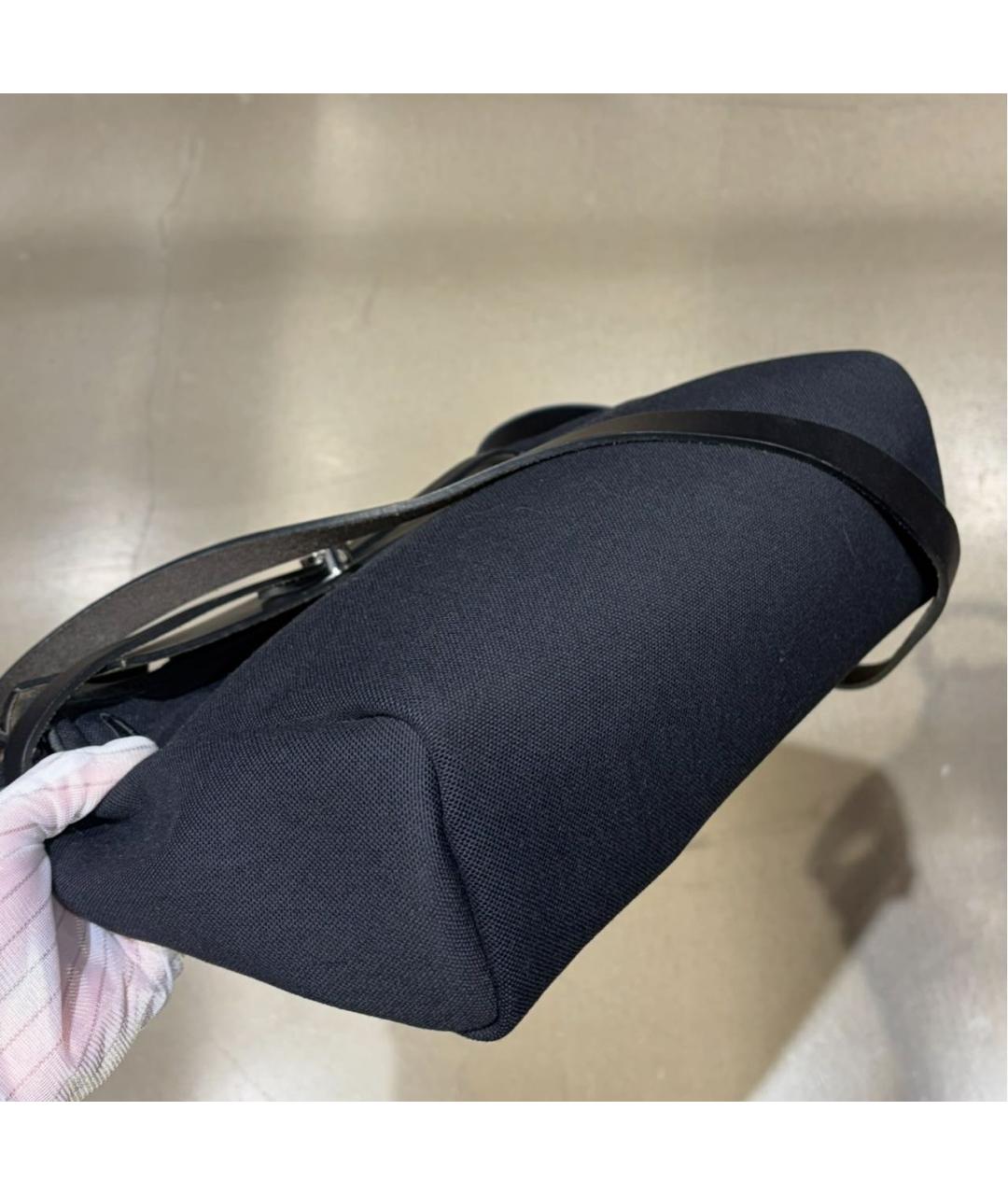 HERMES Черная тканевая сумка через плечо, фото 3