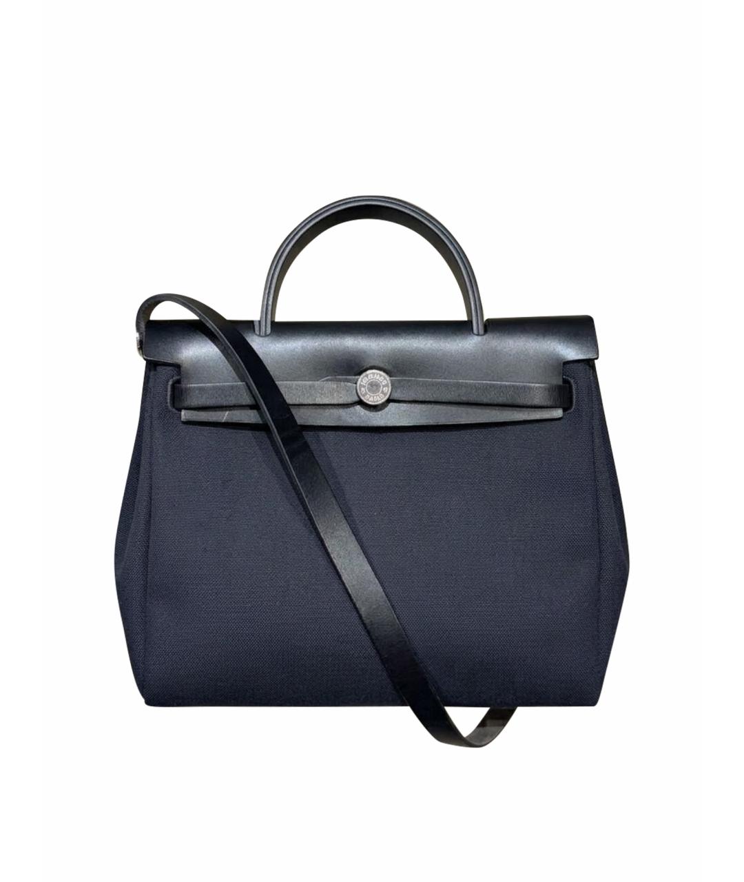 HERMES Черная тканевая сумка через плечо, фото 1