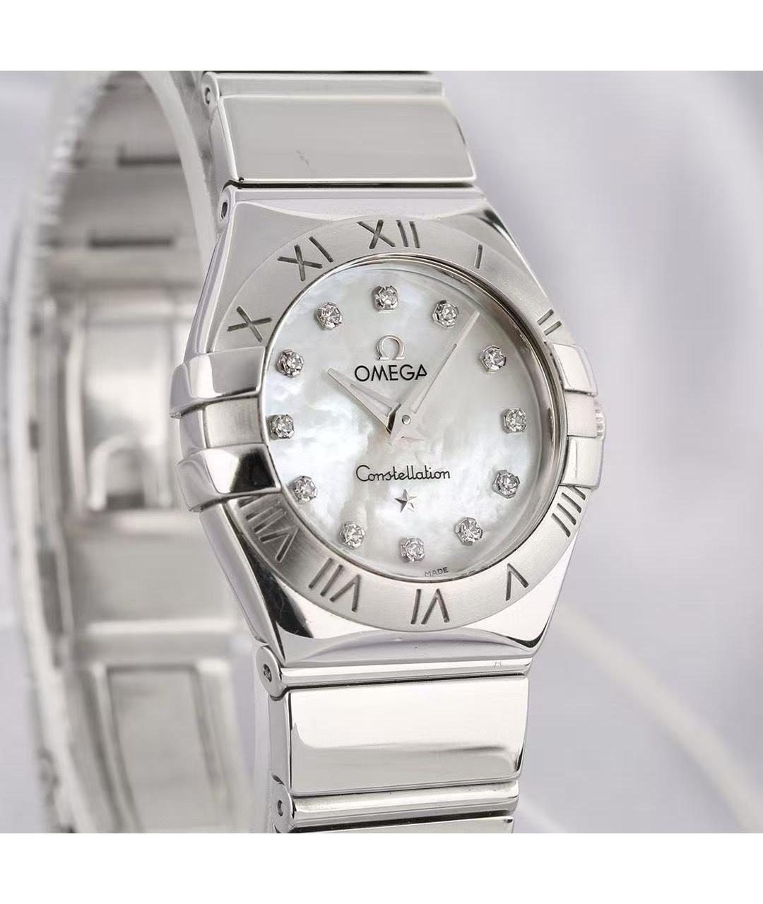 OMEGA Серебряные часы, фото 4