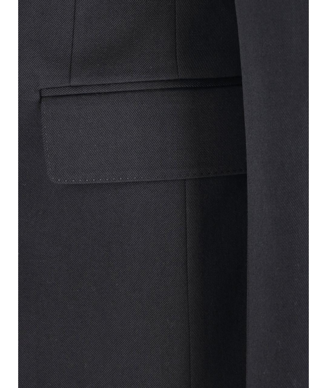 CELINE Черный шерстяной жакет/пиджак, фото 3