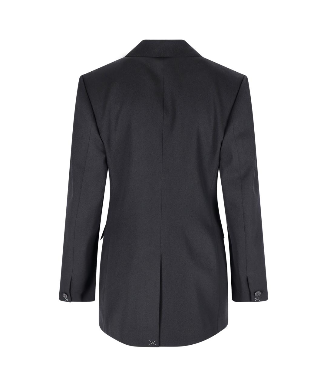 CELINE Черный шерстяной жакет/пиджак, фото 2