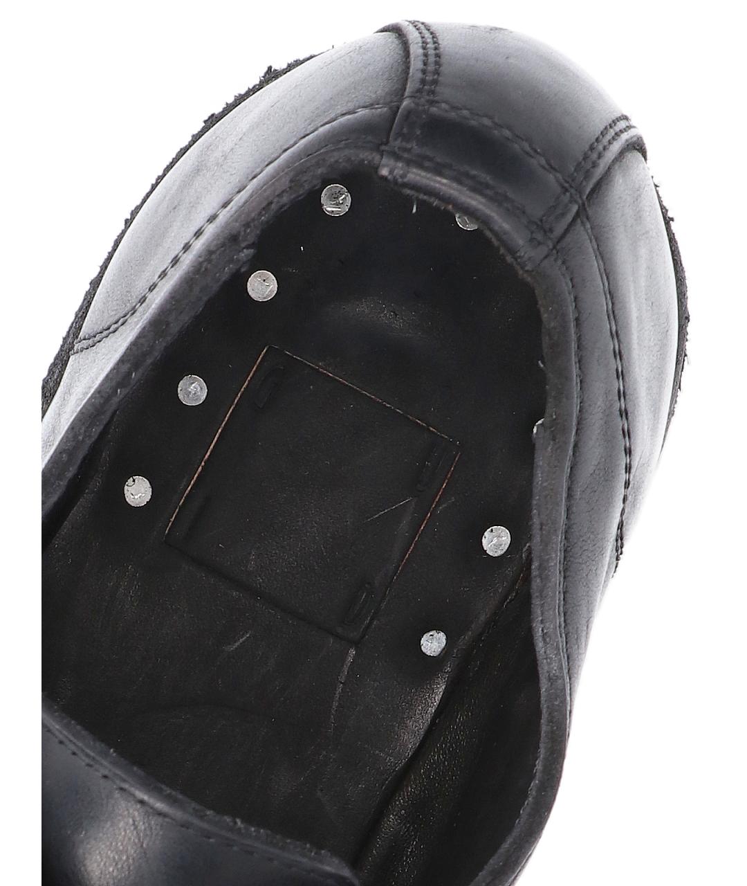 GUIDI Черные кожаные низкие ботинки, фото 4