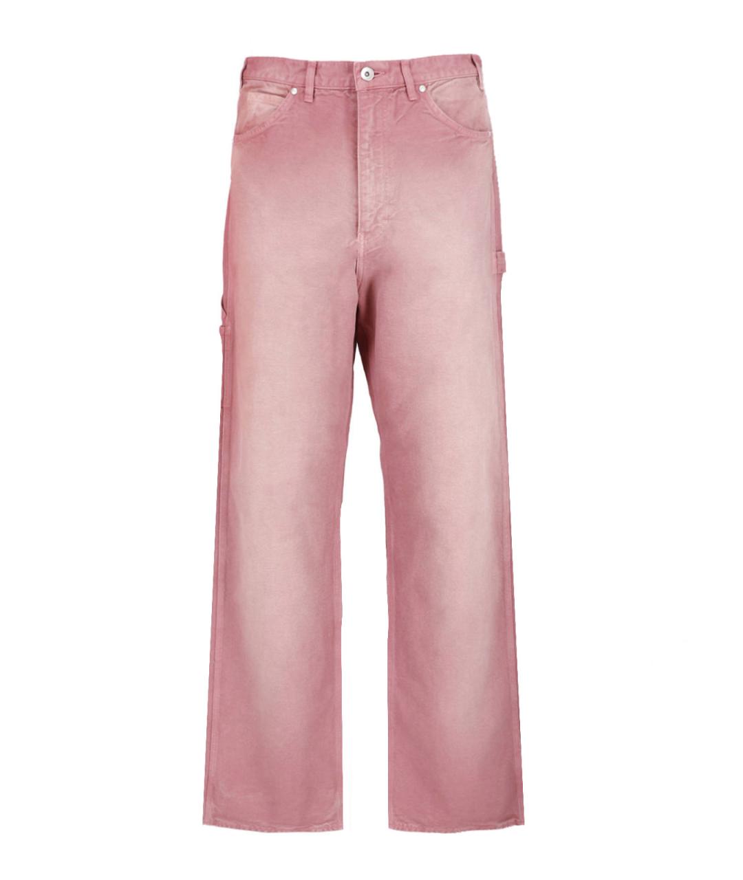 AURALEE Розовые хлопковые повседневные брюки, фото 1