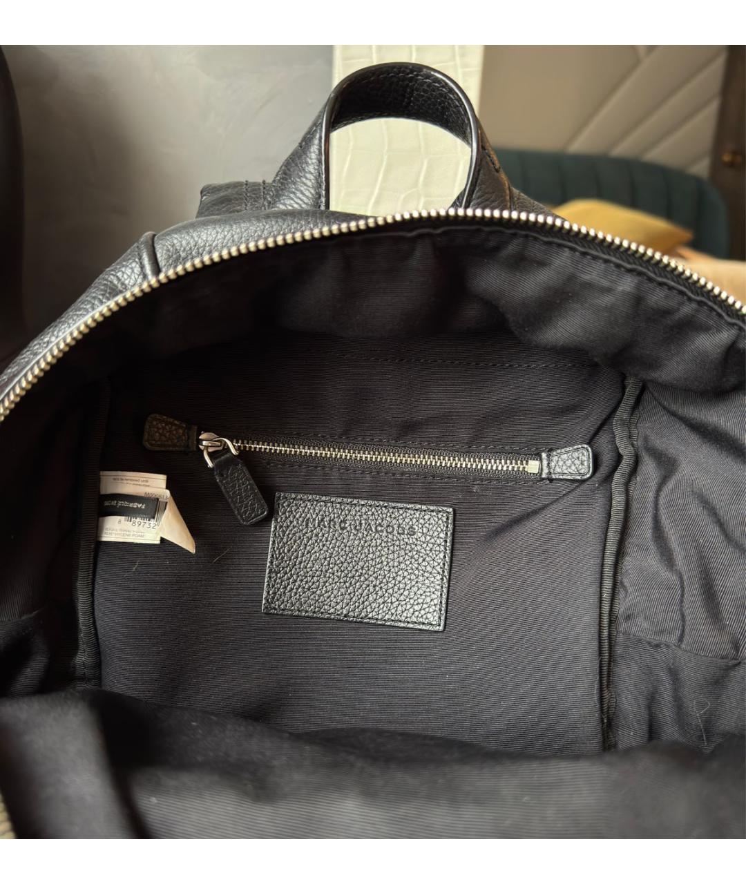 MARC JACOBS Черный кожаный рюкзак, фото 4