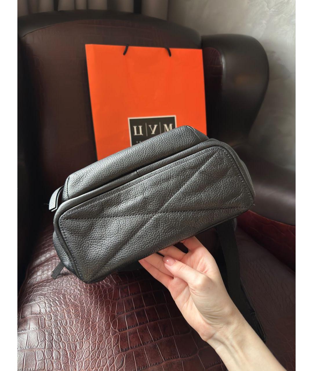 MARC JACOBS Черный кожаный рюкзак, фото 7