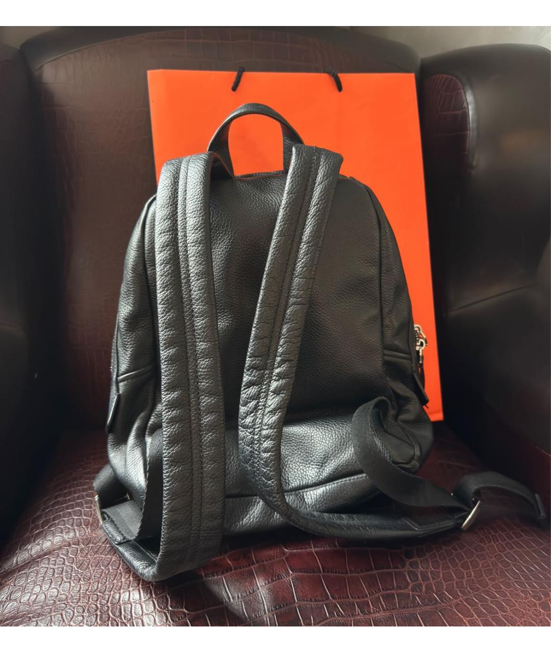 MARC JACOBS Черный кожаный рюкзак, фото 3