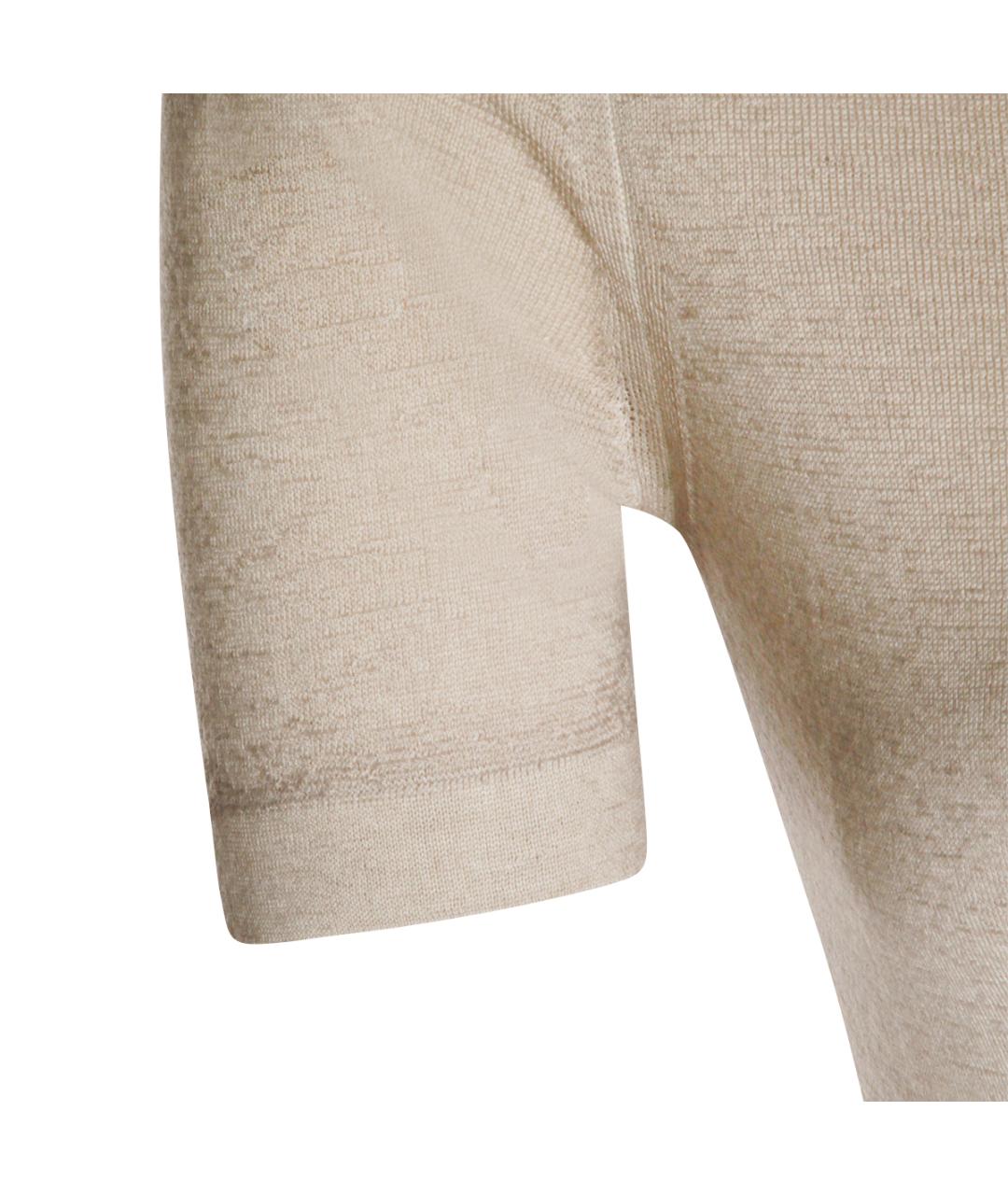 MALO Бежевый шерстяной джемпер / свитер, фото 3