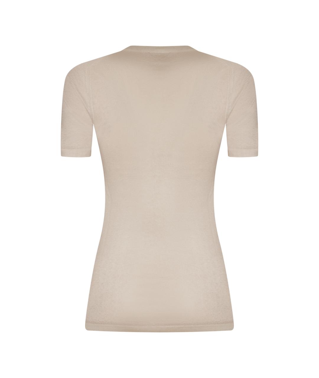 MALO Бежевый шерстяной джемпер / свитер, фото 2