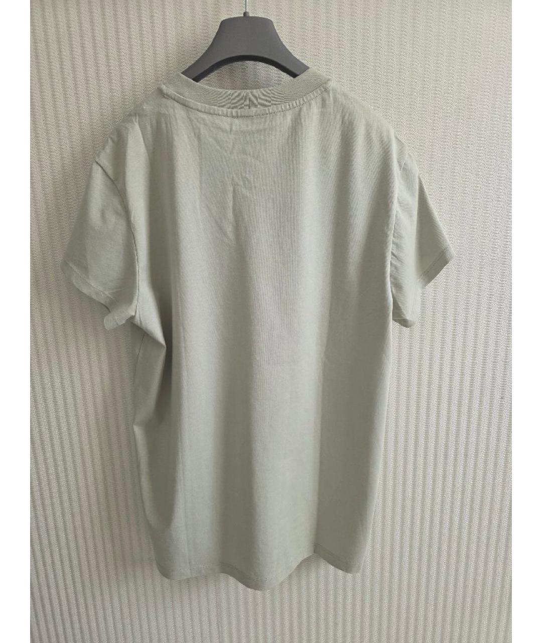 SANDRO Хаки хлопковая футболка, фото 2