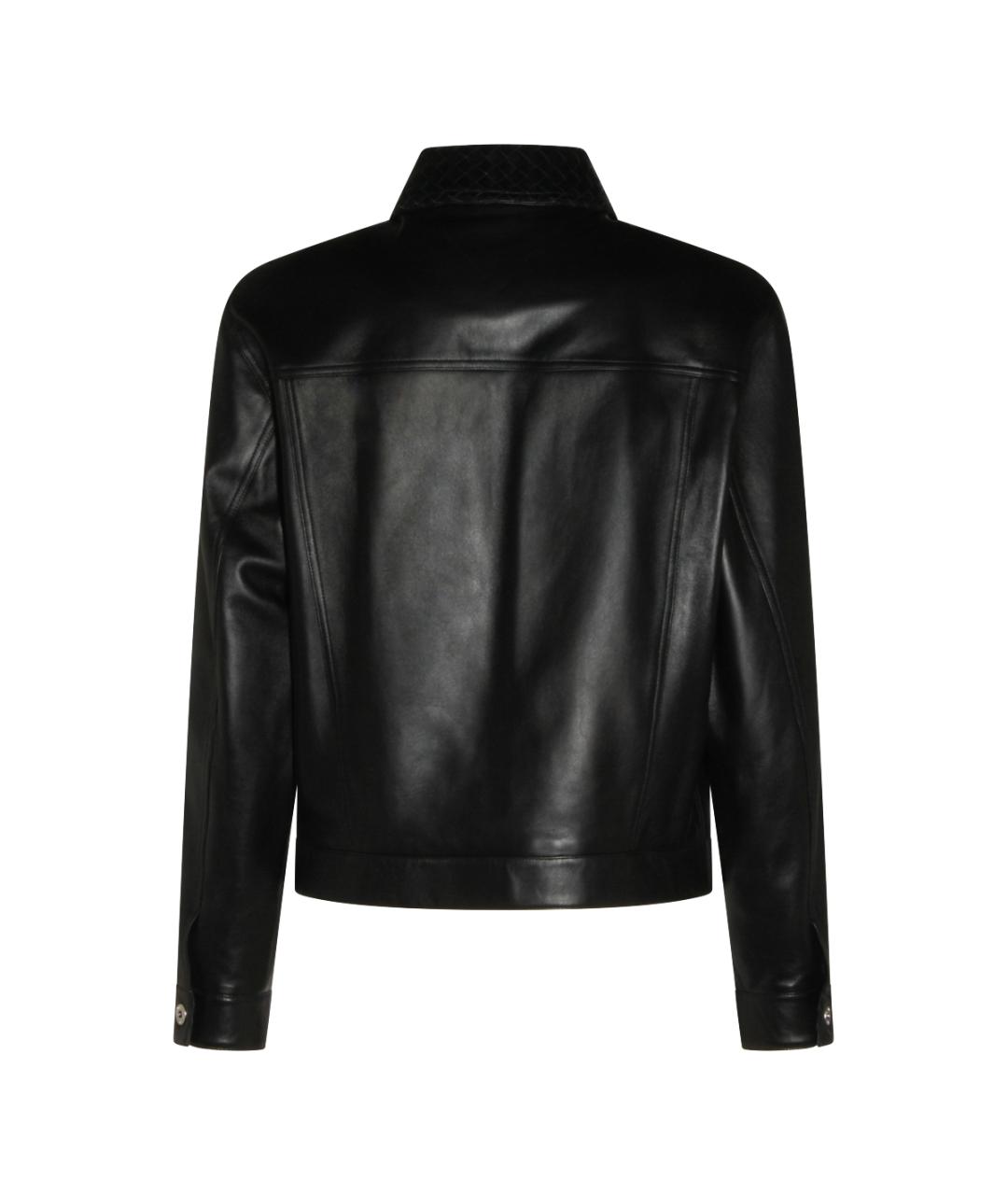BOTTEGA VENETA Черная кожаная куртка, фото 2