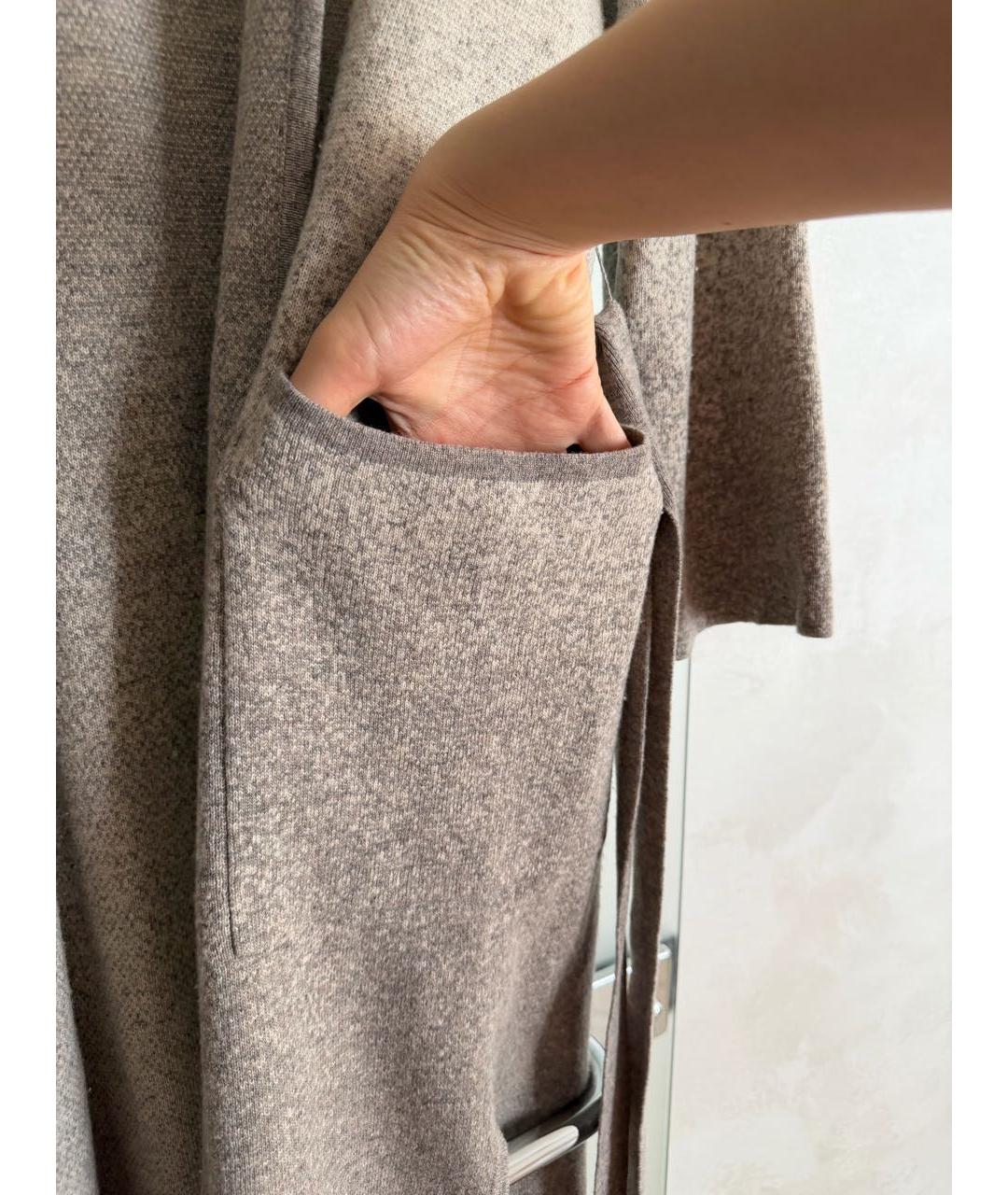 MAX MARA STUDIO Антрацитовое шерстяное пальто, фото 5