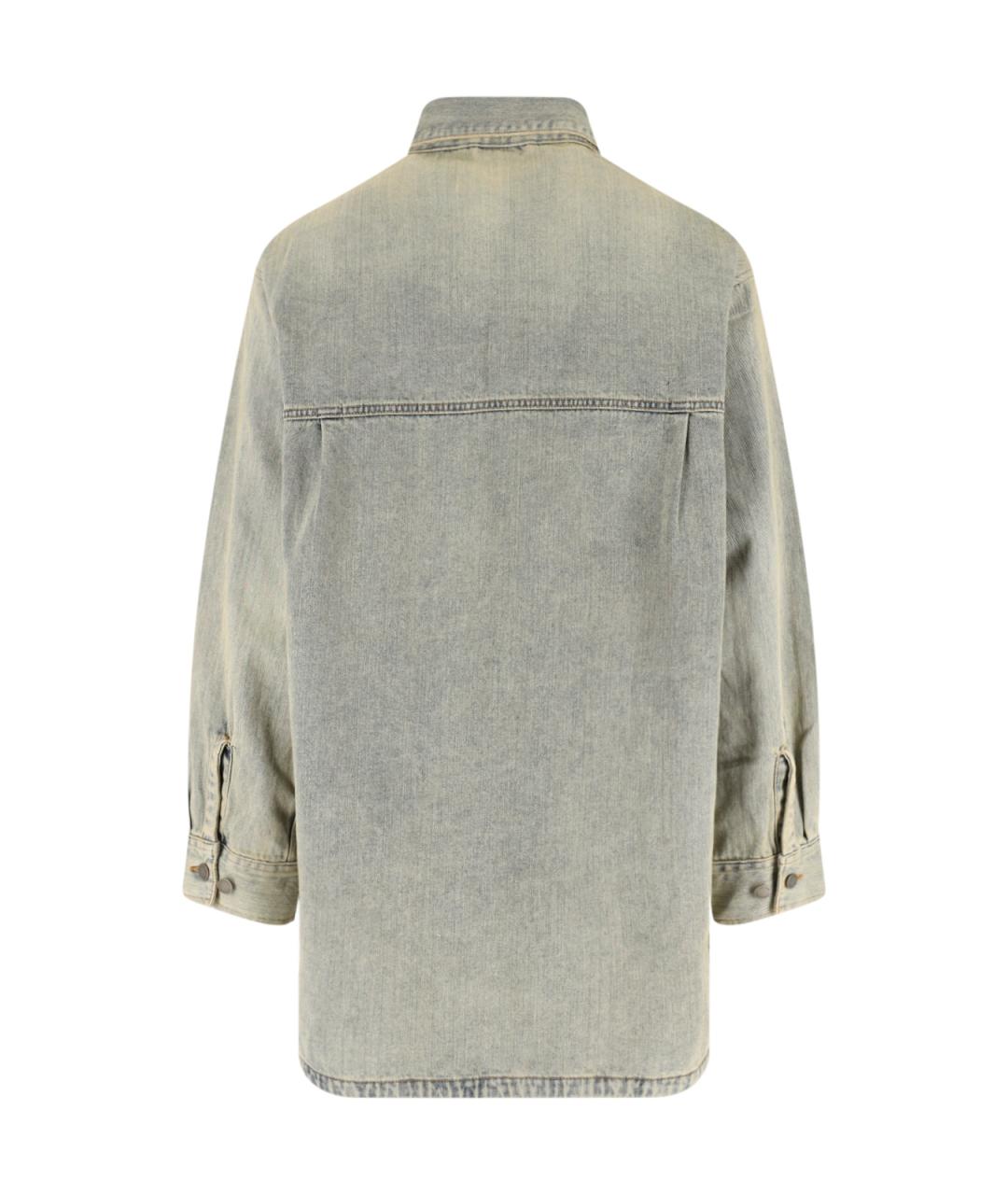 entire studios Голубая хлопковая кэжуал рубашка, фото 2