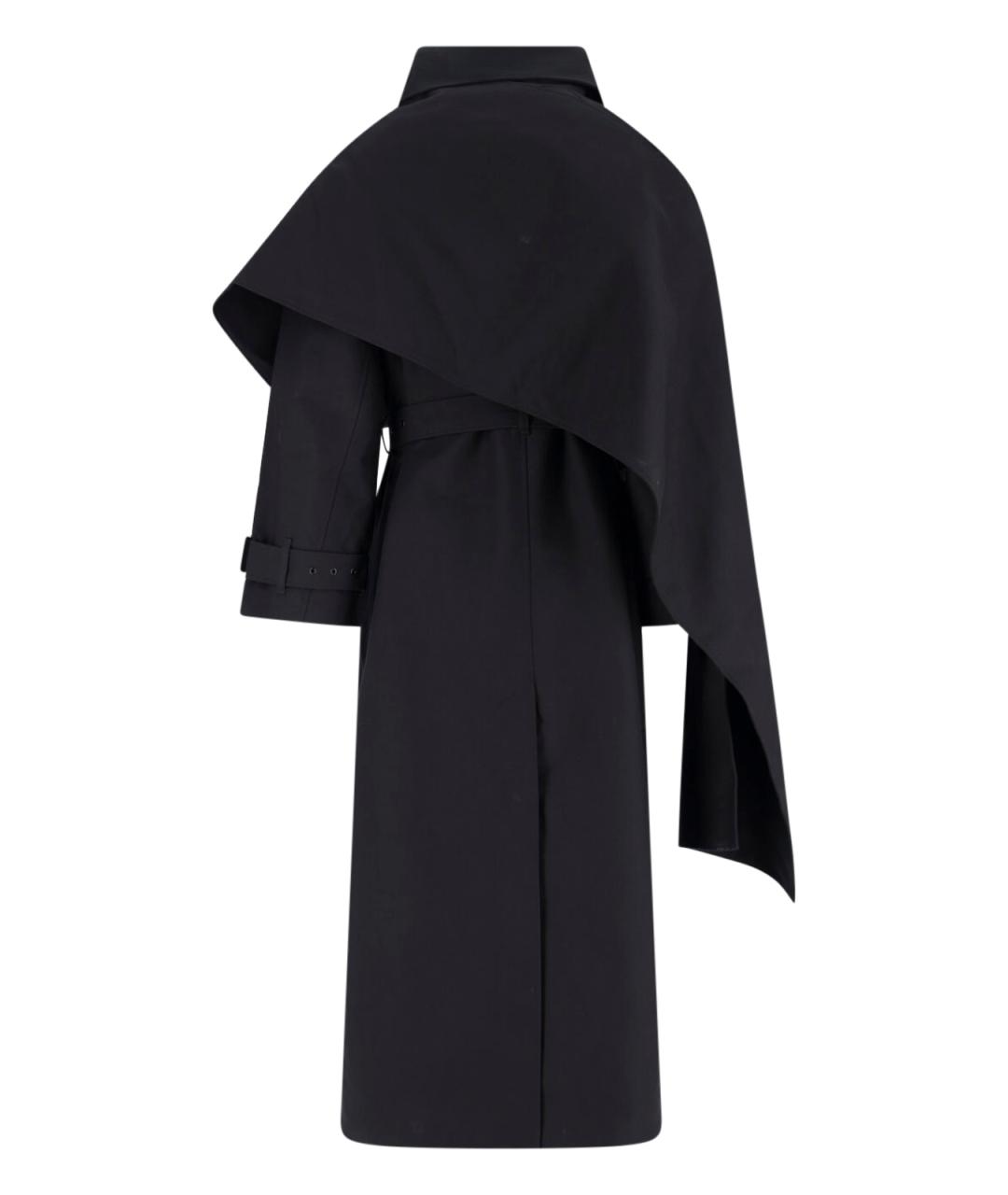 entire studios Черный хлопковый тренч / плащ, фото 3