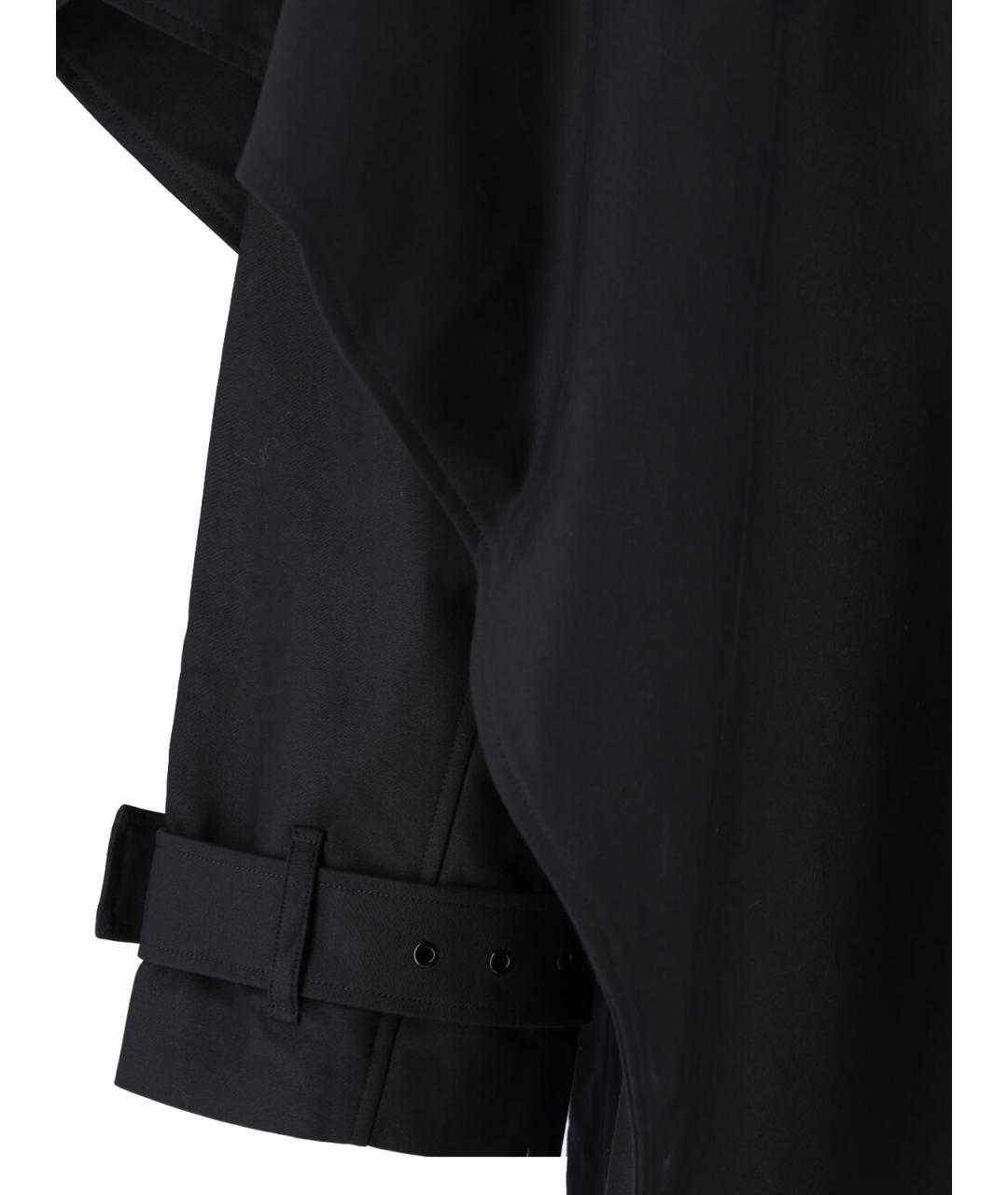 entire studios Черный хлопковый тренч / плащ, фото 6