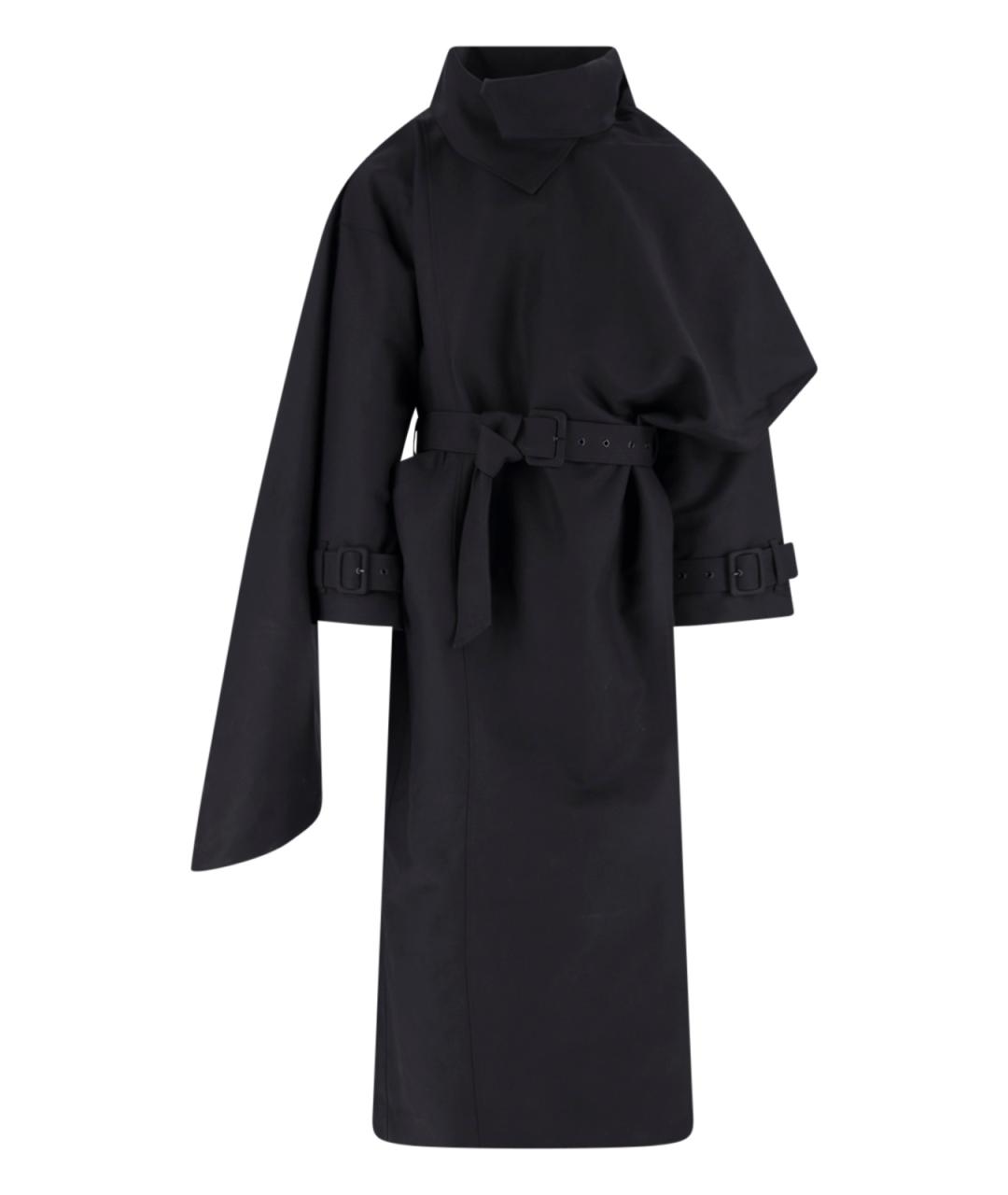 entire studios Черный хлопковый тренч / плащ, фото 1