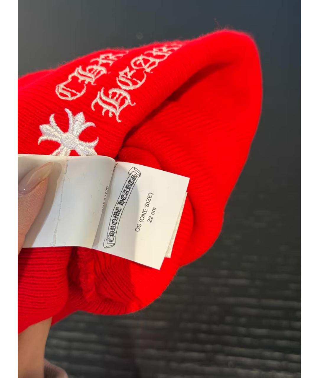 CHROME HEARTS Красная шапка, фото 2