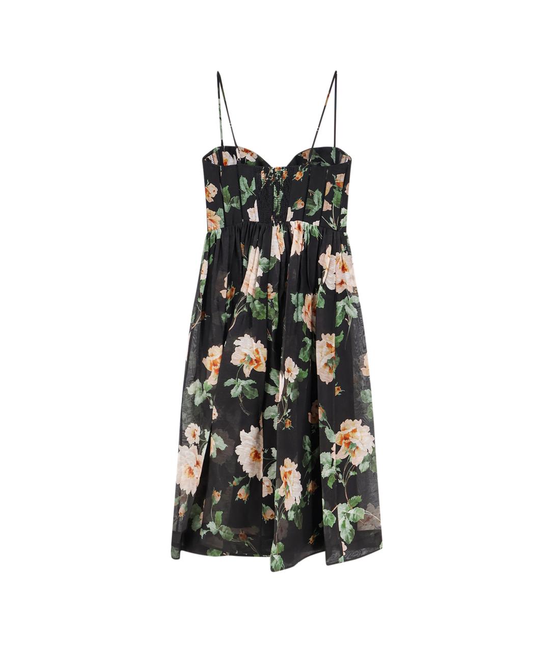 ZIMMERMANN Черное льняное коктейльное платье, фото 2