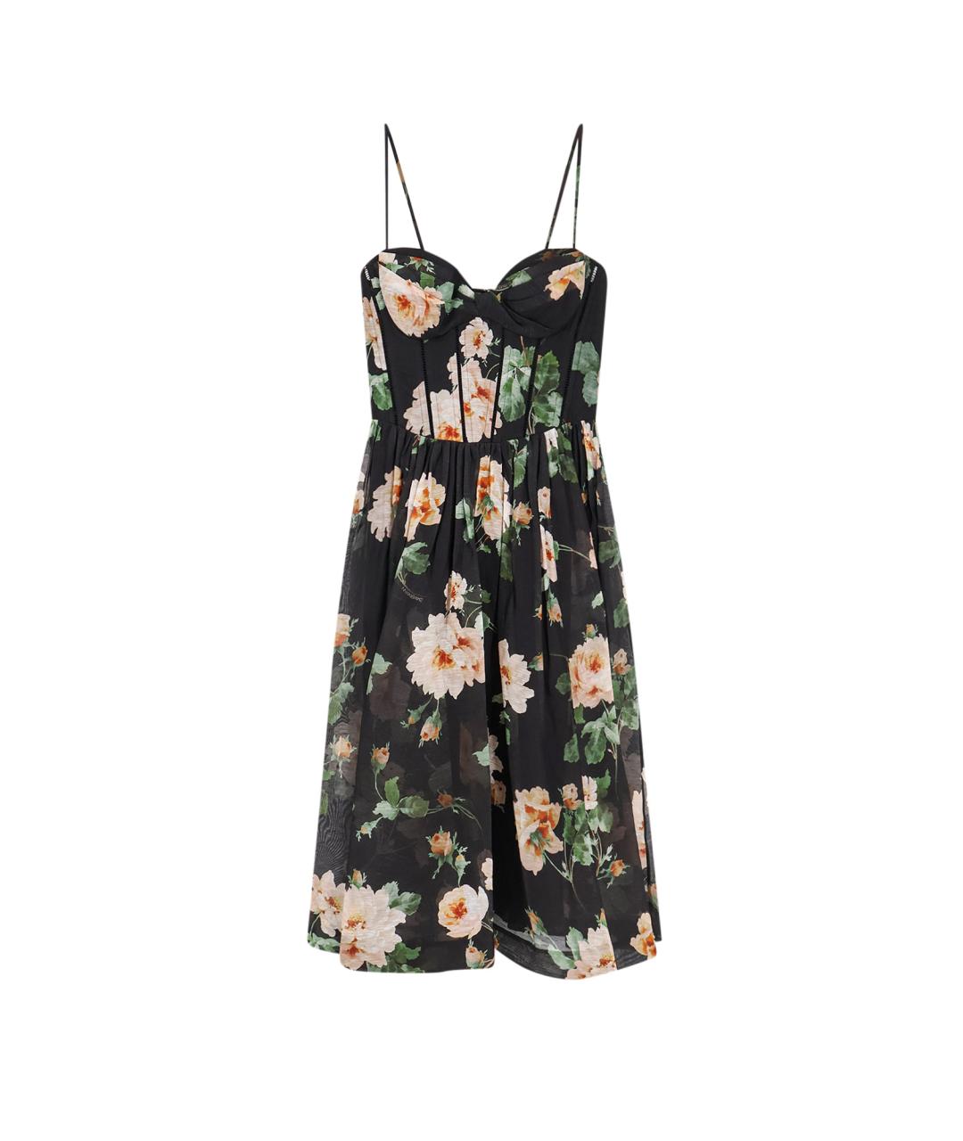 ZIMMERMANN Черное льняное коктейльное платье, фото 1