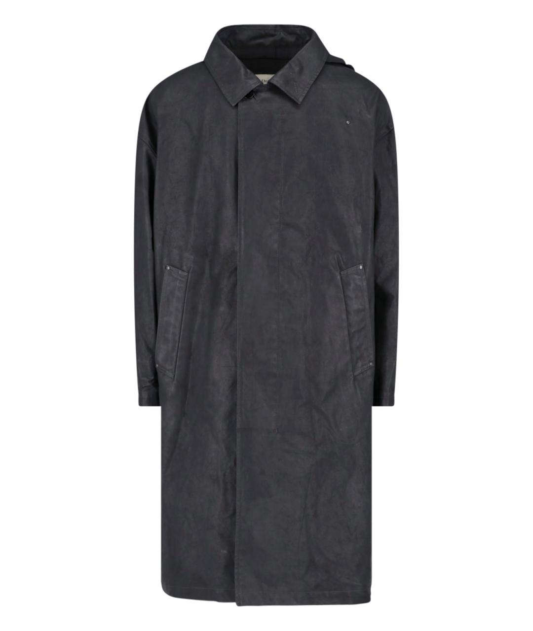 LEMAIRE Черное хлопковое пальто, фото 1