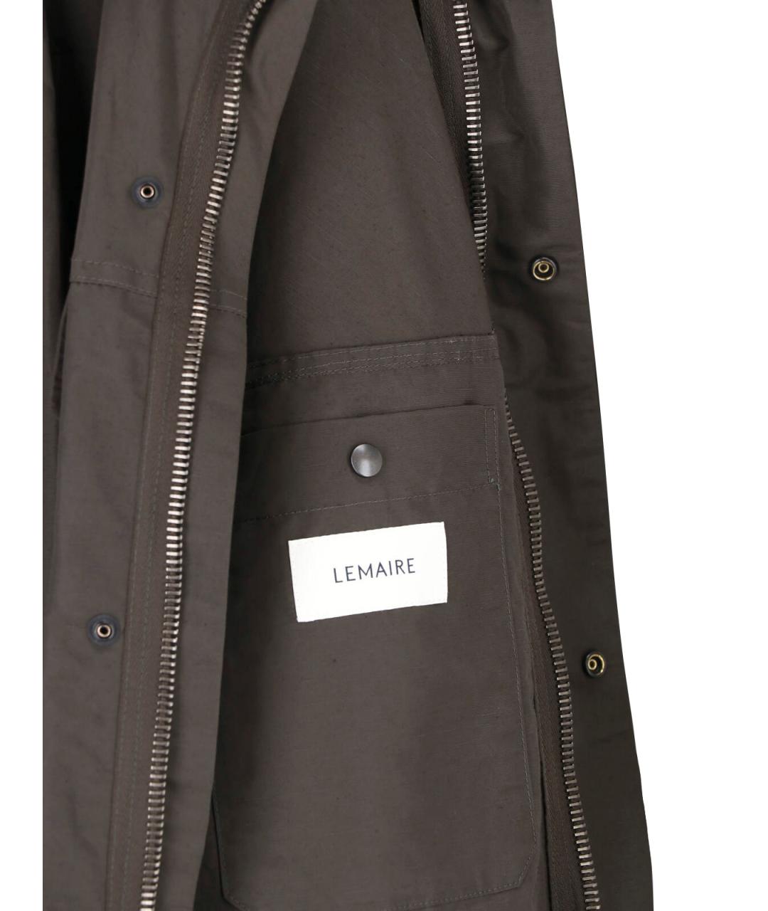 LEMAIRE Коричневое полиамидовое пальто, фото 5