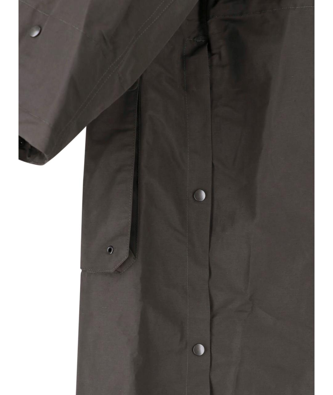 LEMAIRE Коричневое полиамидовое пальто, фото 3