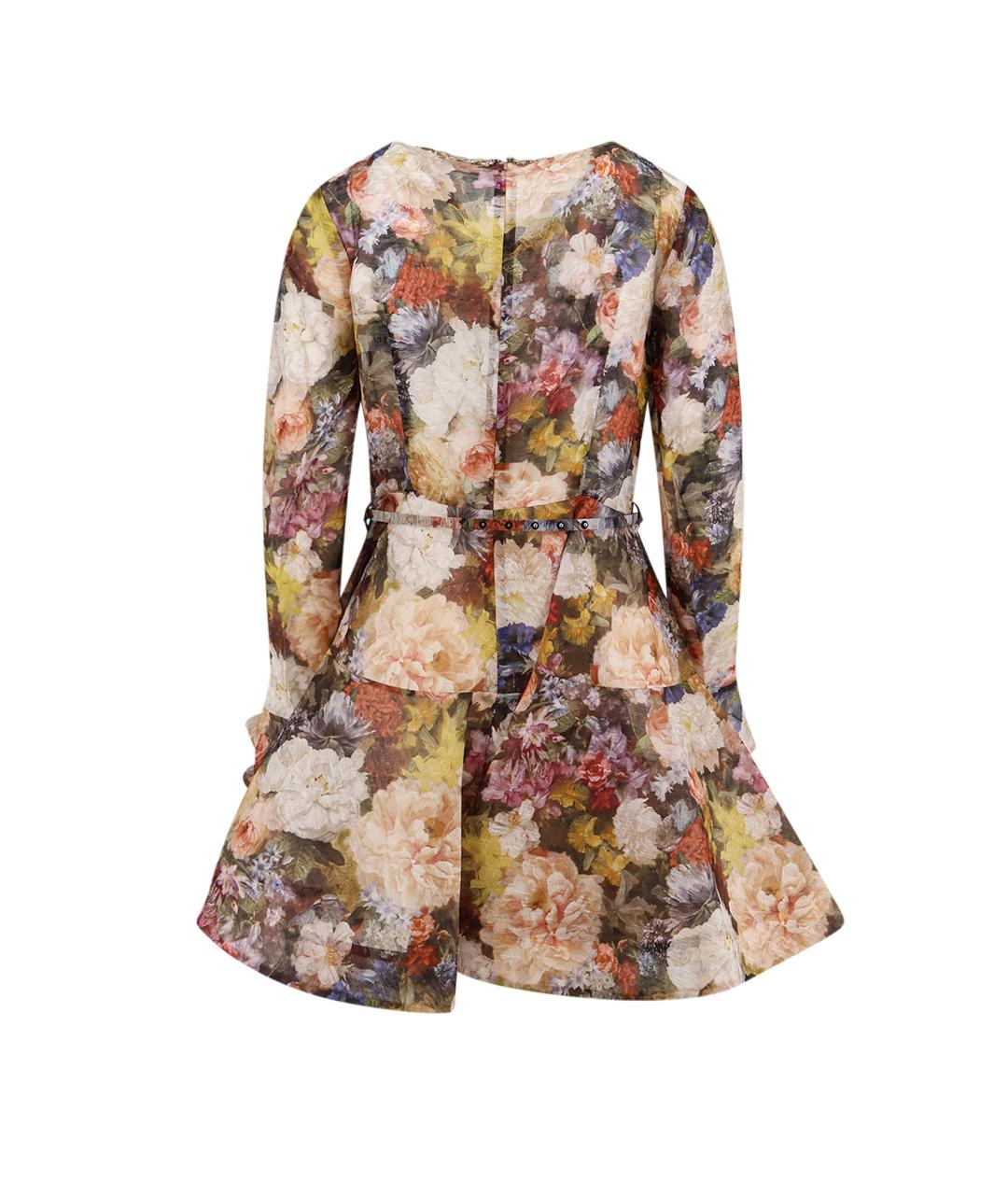 ZIMMERMANN Мульти льняное коктейльное платье, фото 2